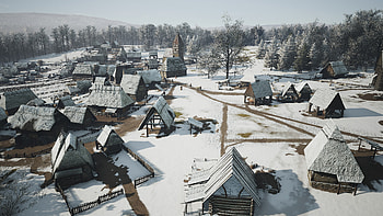 Manor Lords: Winter Village, video game, Manor Lords HD wallpaper