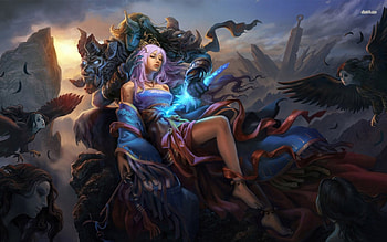 Evil Warrior, evil, princess, fantasy, warrior HD wallpaper