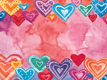 COLORED HEARTS CANDY, , hearts, colored HD wallpaper