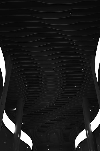 Lines, Minimalism, Wavy, Construction, Design, Ceiling HD phone wallpaper