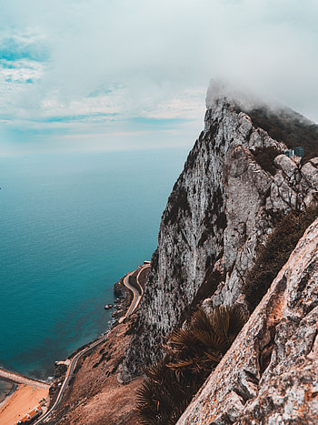 Nature, Sea, Rock, View From Above, Coast, Cliff HD phone wallpaper
