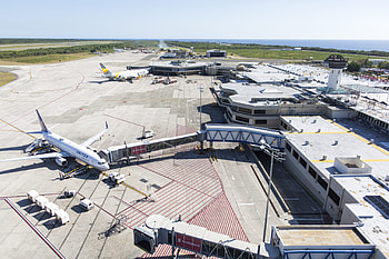 Cargo terminal opening, Dominican republic airport, Aviation industry news, Trade and logistics HD wallpaper