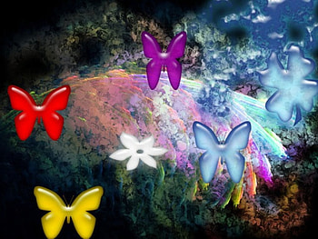 Butterflies, 3d HD wallpaper