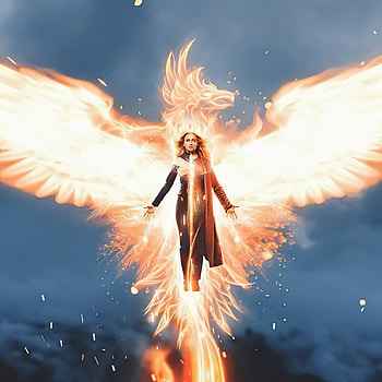 Sophie Turner, Phoenix fanart, iPad HD phone wallpaper
