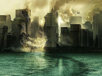 Landscape, Cities, Art, Sea HD wallpaper