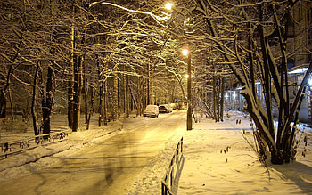 Auto, Nature, Night, City, Lights, Park, Lanterns HD wallpaper