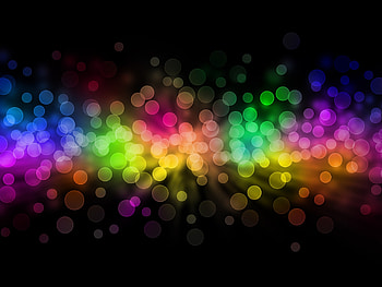 Rainbow, Abstract, Background, Glare, Circles, Iridescent HD wallpaper