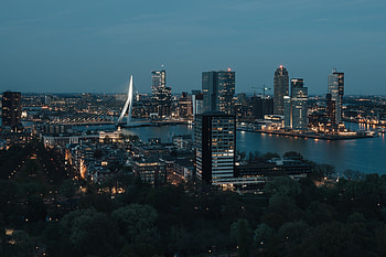 Rotterdam city, European destination, West travel, Europe explorations HD wallpaper