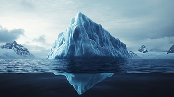 Majestic Iceberg, iceberg, ocean, mountain, landscape HD wallpaper