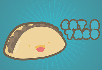 get a taco, blue, get, taco, eat, fun HD wallpaper