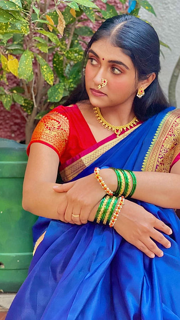 Rinku Rajguru, saree beauty HD phone wallpaper