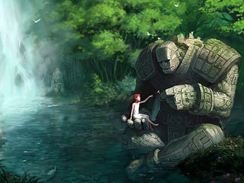 Cool Rock Guy, abstract, fantasy, art, rocks, land HD wallpaper