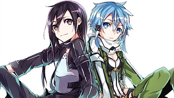 Phantom Bullet - Kirito and Sinon HD wallpaper