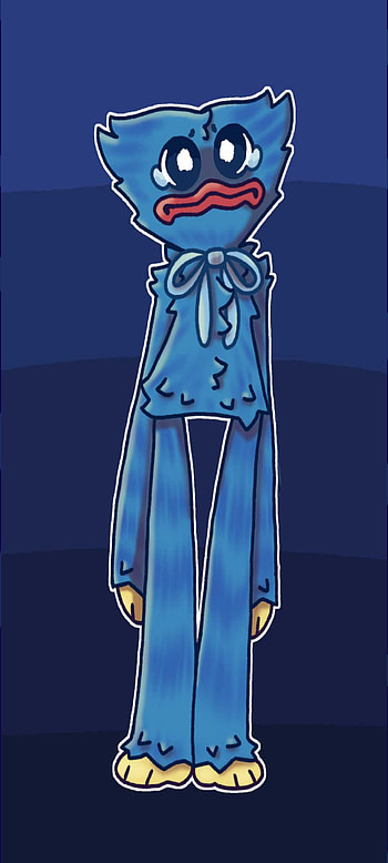 poppy playtime, art, animado, wuggy, tierno, huggy, azul, juego HD phone wallpaper