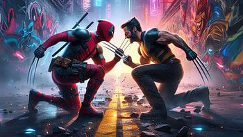 Deadpool And Wolverine Action Packed Adventure, deadpool-and-wolverine, deadpool-3, wolverine, deadpool, 2024-movies, movies, superheroes, artwork, digital-art, deviantart HD wallpaper