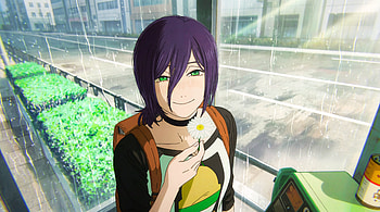 Chainsaw Man Reze Arc - Reze Holding Flower and Smiling in the sun, Reze (Chainsaw Man), Anime Girl HD wallpaper