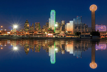 Dallas Skyline, Most searched zip codes, Trouncing rivals, Texas HD wallpaper