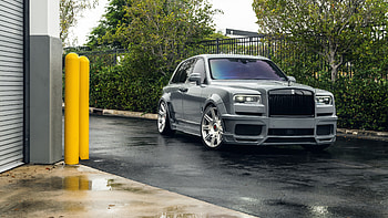 Grey, Rolls-Royce, Cullinan, 2 Cars HD wallpaper