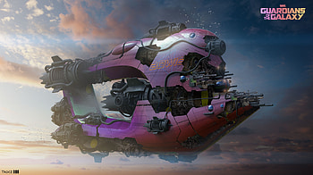 Guardians of the Galaxy Ship, movie, Guardians of the Galaxy Vol. 3, spaceship, Guardians of the Galaxy, Sci Fi HD wallpaper