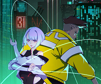 David Martinez & Lucyna Kushinada, David (Cyberpunk: Edgerunners), Lucy (Cyberpunk: Edgerunners), Anime, Cyberpunk: Edgerunners HD wallpaper
