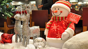 Holidays, New Year, Deers, Snowman, Gifts, Presents HD wallpaper