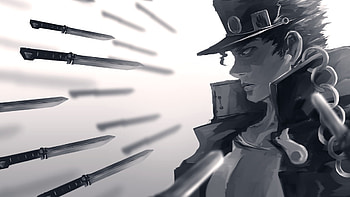 Jotaro Kujo, Anime , Stand power, Jojo's Bizarre Adventure HD wallpaper