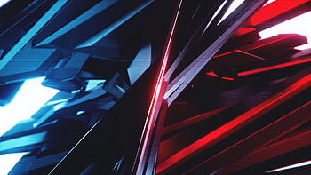 Blue vs red, pattern, dark, abstract HD wallpaper