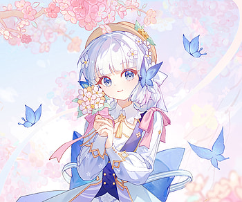Kamisato Ayaka, Kamisato Ayaka (Genshin Impact), video game, Genshin Impact HD wallpaper