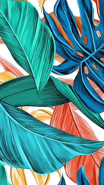 Art, Abstract leaves, Colorful art , Sony Xperia HD phone wallpaper