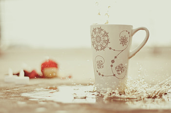 Water, Food, Snowflakes, Drops, Cup, Spray, Blur, Smooth HD wallpaper