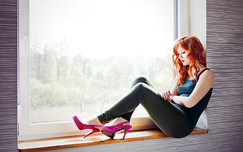 RedHead Model, model, Redhead, Hair, red, hot, girl HD wallpaper