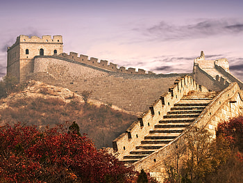 Steps, Great Wall of China HD wallpaper