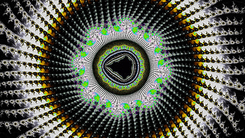 Trippy Psychedelic Fractal, trippy, psychedelic, trance, white, black, Abstract, fractal, abstract black HD wallpaper