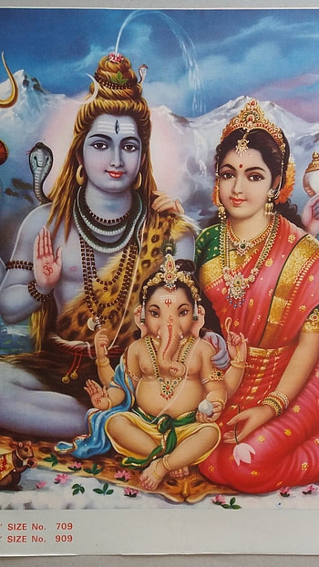 Sivan Parvathi, Beautiful Painting HD phone wallpaper