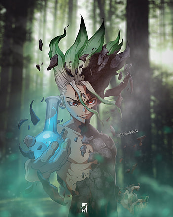 sᴇɴᴋᴜ ɪsʜɪɢᴀᴍɪ, animeedits, art, senku, animeart, organism, anime, anime HD phone wallpaper