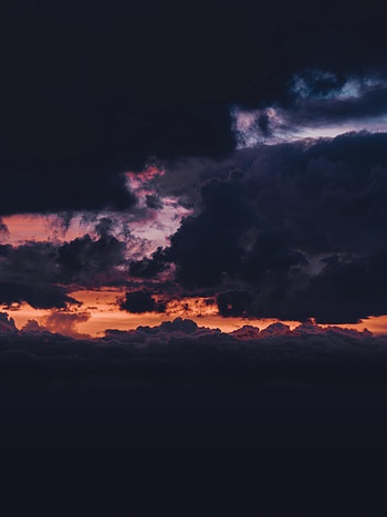 Nature, Sky, Twilight, Clouds, Dark, Dusk HD phone wallpaper