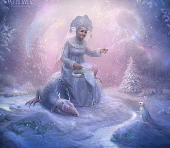 How to make Snow, winter, bird, snow, woman HD wallpaper