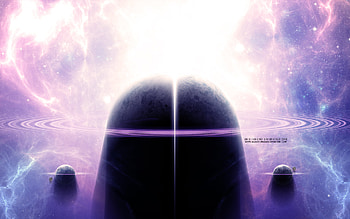 Tears From The Moon by Catherine Liversidge, purple, planet, deviant art, space, catherine liversidge HD wallpaper