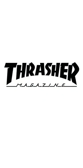 Thrasher white, skateboard, brand HD phone wallpaper