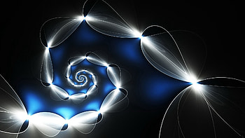 Abstract, Shine, Light, Brilliance, Form, Neon, Spiral, Tail, Scorpion, Scorpio HD wallpaper