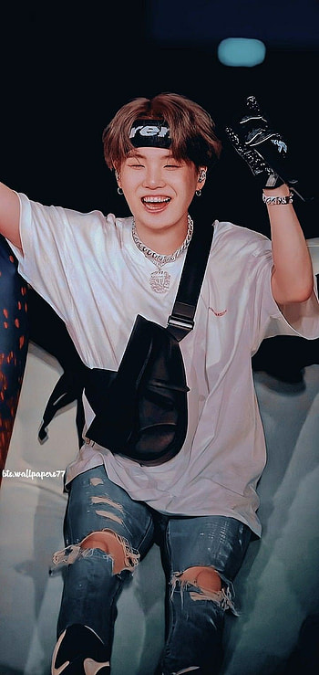 Yoongi cute on stage, bts, Minyoongi, Korean_, Asian_, minyunki, bangtan HD phone wallpaper