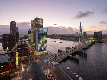 Rotterdam Skyline, Travels, KPN, V8 Architects HD wallpaper