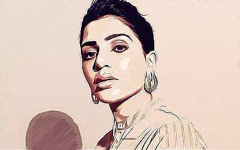 Samantha Akkineni, , vector art, Samantha Akkineni drawing, creative art, Samantha Akkineni art, vector drawing, Samantha Akkineni portrait, Samantha Ruth Prabhu HD wallpaper