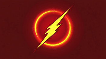Flash Minimal Logo , flash, superheroes, logo, minimalism, minimalist, artist, artwork, digital-art HD wallpaper
