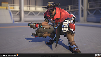 Overwatch 2 Cassidy - Dynamic Action Pose, video game, Overwatch 2 HD wallpaper