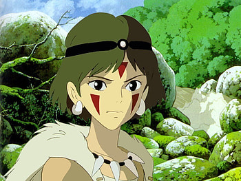 Princess Mononoke-San, wolf girl, action, love, animal gods HD wallpaper