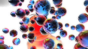 3D, Color, Metal, Explosion, Balls HD wallpaper