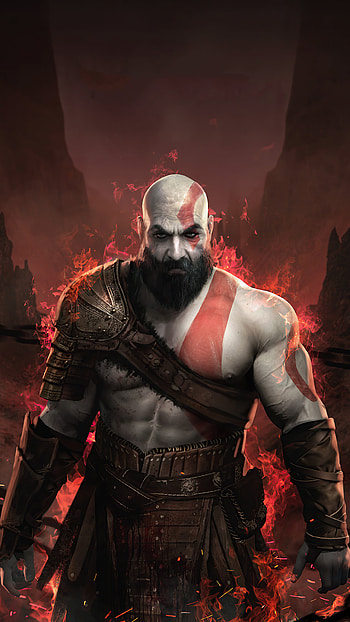God of War 4, Kratos HD phone wallpaper