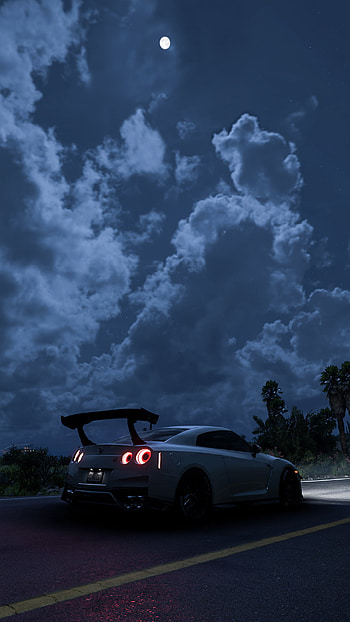 Nissan GT-R, cloud, sky, car HD phone wallpaper