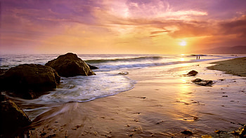 Sunset Beach, beautiful, , sunset, beach HD wallpaper